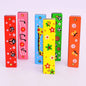 Wooden Double-Row 16-Hole Harmonica Kids Musical Instrument Toy 3