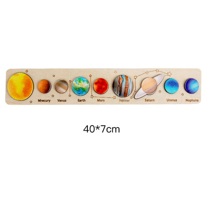 Solar System Wooden 3D Puzzle Educational Toy for Kids 8