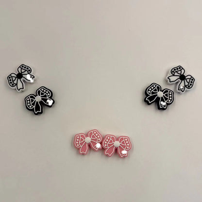 Silicone Focal Beads Major Suit Bag Bow Detailed Design 4