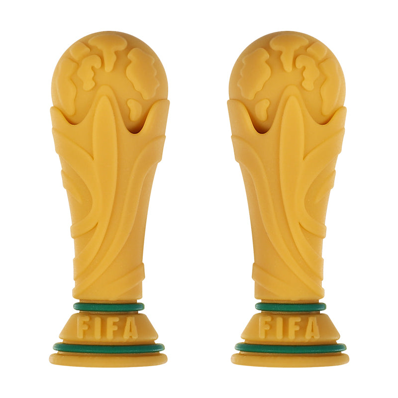 20pcs Silicone 3D Focal Beads World Cup Football Trophy and Soccer Ball Design 13