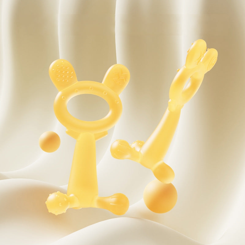 Silicone Rabbit Shape Teething Toy for Baby 11.5cm 2 Pack 2