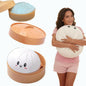 TPR Squishy Dumpling Stress Ball Cute Smiley Face Squeeze Toy for Stress Relief