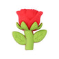 20Pcs Silicone 3D Focal Beads Multi Color Rose Holding Stem 14