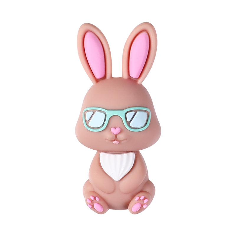 Silicone 3D Focal Beads Easter Bunny Holding Carrot Detail 14