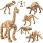 Plastic Dinosaur Fossil Skeleton Educational Toy for Kids