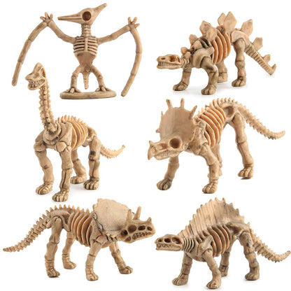 Plastic Dinosaur Fossil Skeleton Educational Toy for Kids 4