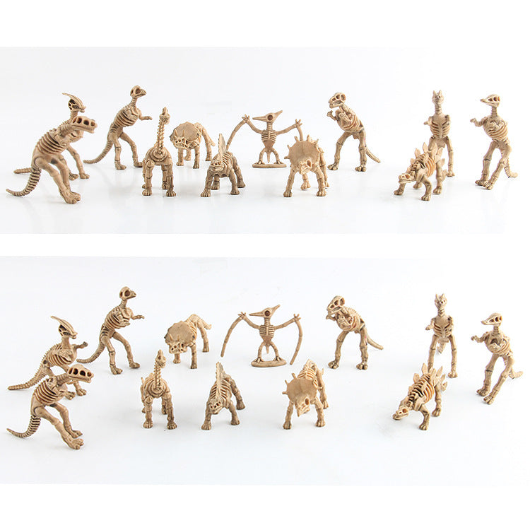 Plastic Dinosaur Fossil Skeleton Educational Toy for Kids 3