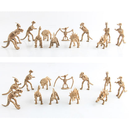 Plastic Dinosaur Fossil Skeleton Educational Toy for Kids 3