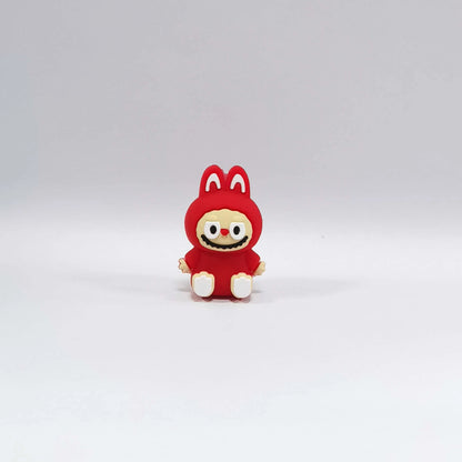 20Pcs Silicone 3D Focal Beads Cartoon Figure Sitting Pose 5