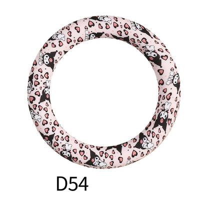 65mm Printed Silicone Beads Rings 12