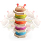 Wooden Caterpillar Matching Column Montessori Toy for Toddlers