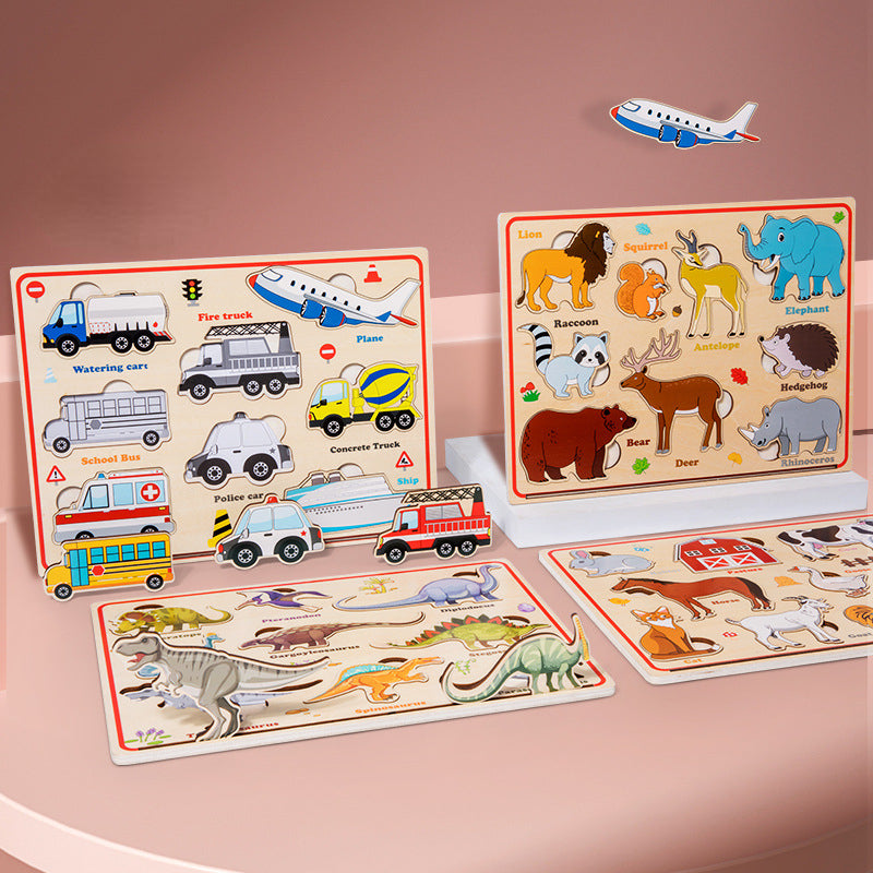 Wooden 3D Animal Magnetic Puzzle Montessori Toys for Kids 3