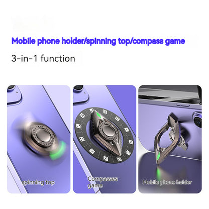 Zinc Alloy Fidget Spinner 3-in-1 Fingertip Gyro Mobile Stand 2