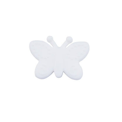 20pcs Silicone Focal Beads Butterfly Side Profile 20