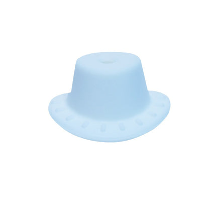 50pcs Silicone Focal Beads Cowboy Hat With Hole Center 15