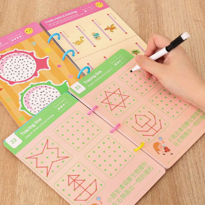Educational Pen Control Training Book Paper Learning Toy for Kids 4