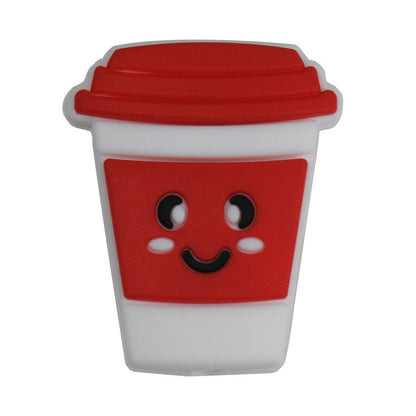 20pcs Silicone Focal Beads Smile Cup Front Facing Design 8