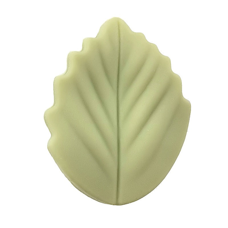 20pcs Silicone Focal Beads Colorful Leaves Leaf Shape 12