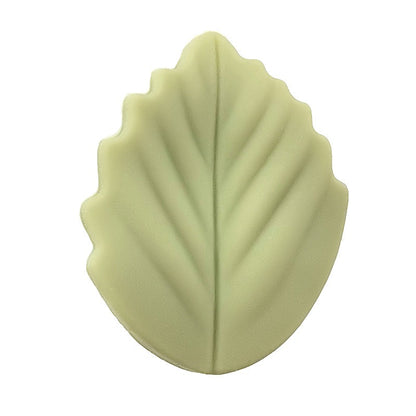 20pcs Silicone Focal Beads Colorful Leaves Leaf Shape 12