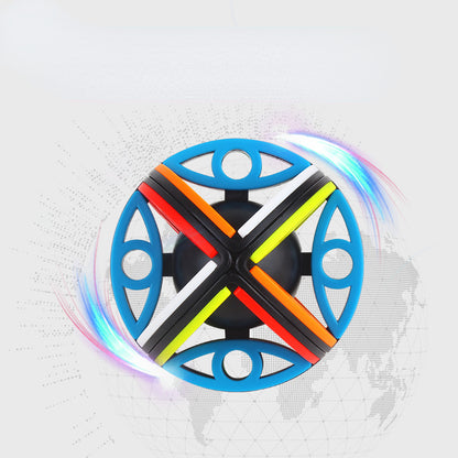 Plastic Magic Eye Hollow Rubik's Cube Fidget Cube 7.5cm 4