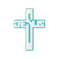 20Pcs Silicone Focal Beads Bible Cross Cutout Center Design 13