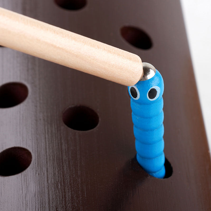 Wooden Montessori Toys Magnetic Fish Catching Fine Motor Skills 3
