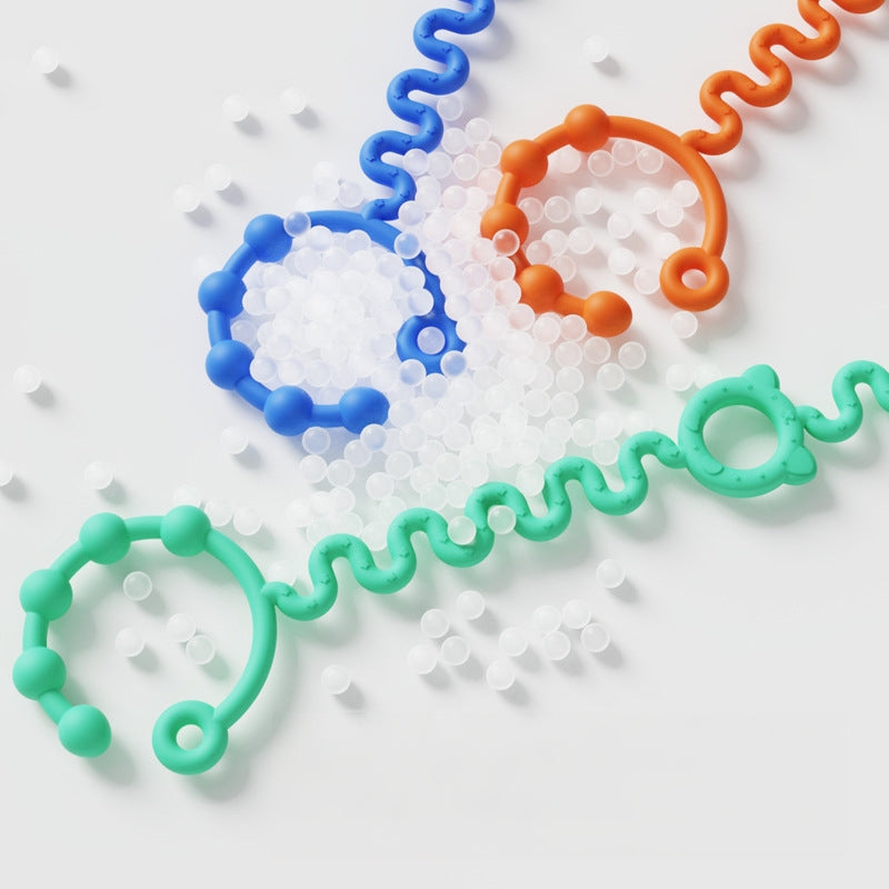 Silicone Baby Teething Toy Chain with Anti Drop Feature 4