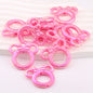 2Pcs 34x37mm Deep UV Color Plated Mickey Ring Head Acrylic Beads 9