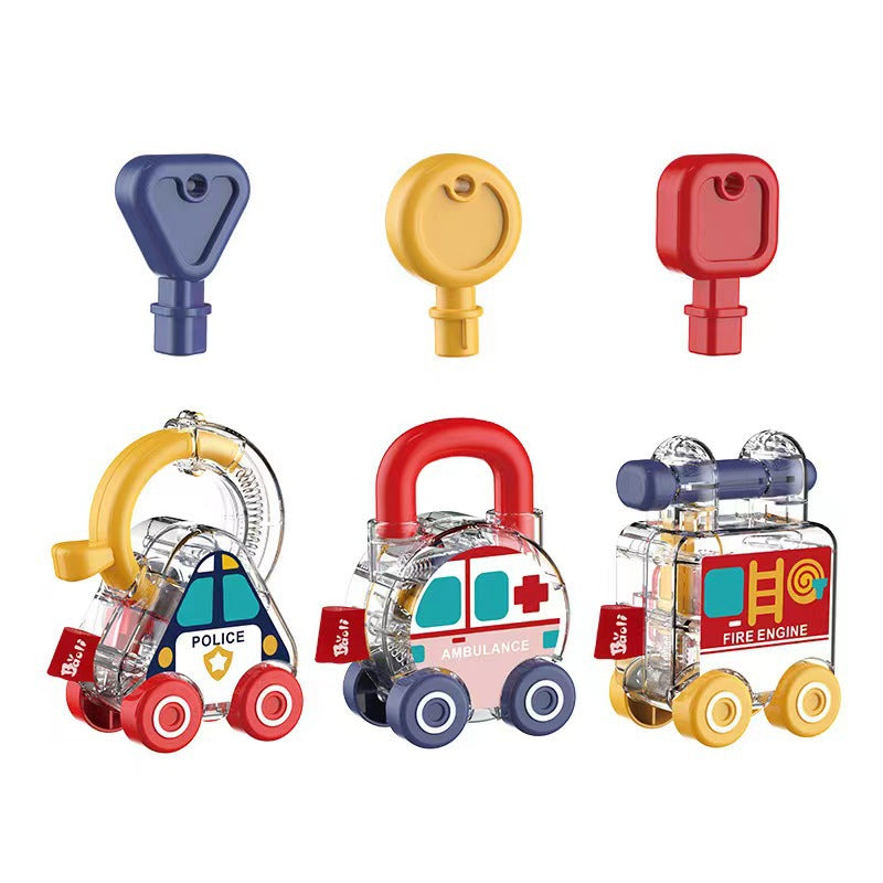 Plastic Montessori Toys Numbers Pairing Key Unlocking Educational Toy