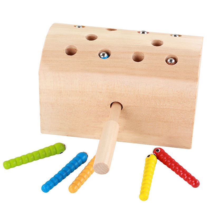 Wooden Montessori Toys Magnetic Fish Catching Fine Motor Skills 5