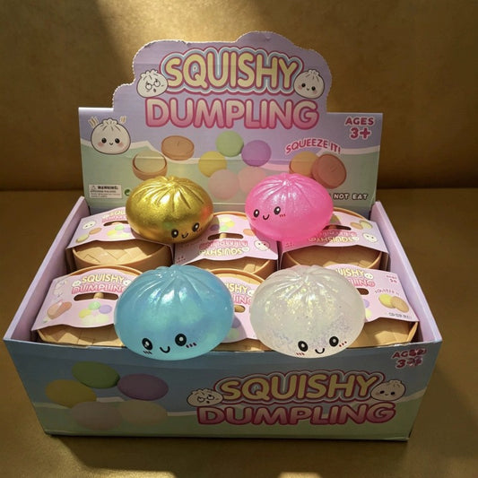 Squishy Steamed Stuffed Bun Soft Silicone Sensory Toy 8.5 × 6cm