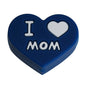 50pcs Silicone Focal Beads Love Heart Printed Text Design 11