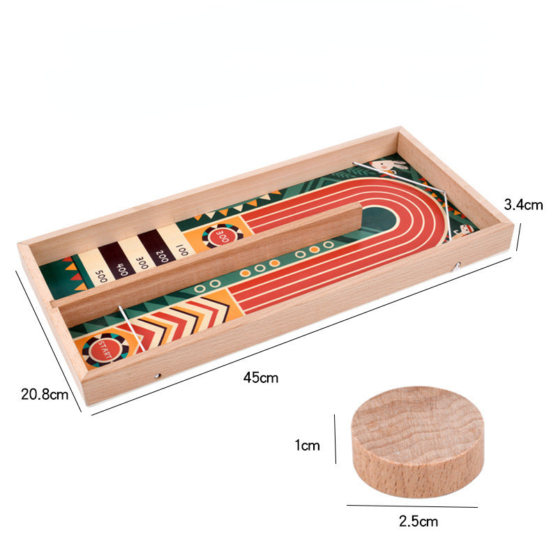 Wooden Tabletop Ice Hockey Board Game Educational Toy