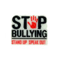 Large Silicone Focal Beads Stop Bullying Stand Up Speak Out Printed Text