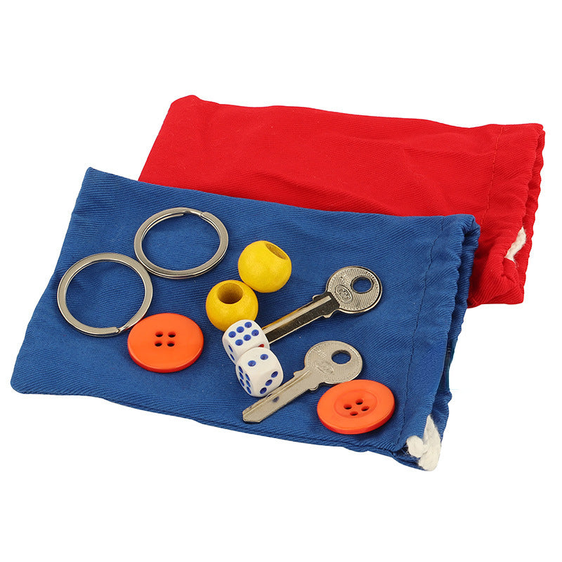 Cloth Montessori Toys Mystery Bag Familiar Items Sensory Toy 3