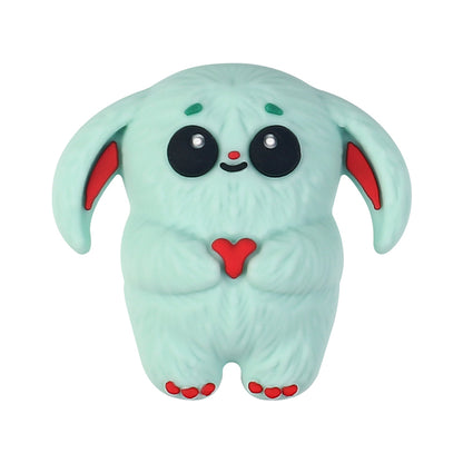 20Pcs Silicone 3D Focal Beads Cute Little Monster Various Colors 19