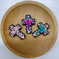 20pcs Silicone Focal Beads Nurse Cross Pink Emblem Design 3