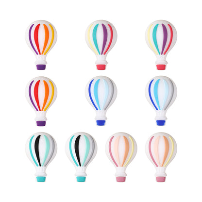20Pcs Silicone 3D Focal Beads Hot Air Balloon Layered Wings 10