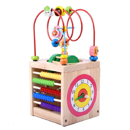 Ladybug Treasure Chest Wooden Bead Maze Educational Toy 2