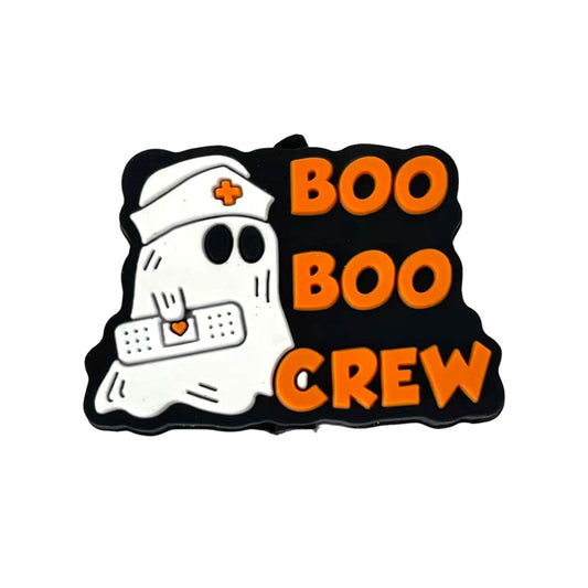 20pcs Silicone Focal Beads Ghost Nurse Holding Bandage Text
