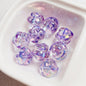 10pcs 17mm Spiral Acrylic Beads Transparent DIY Bracelet Making 9