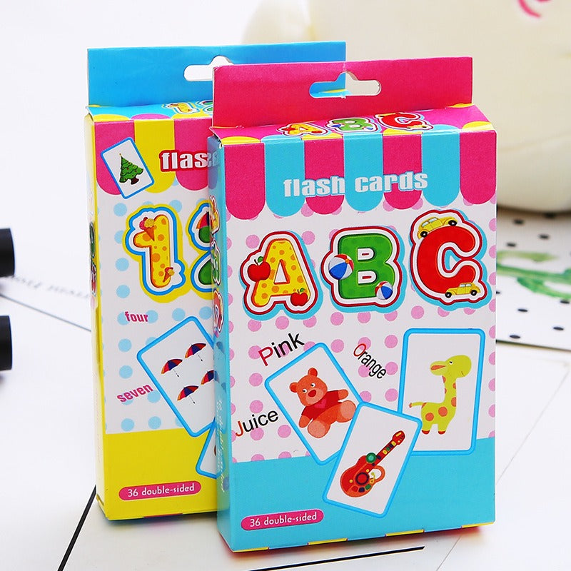 Educational Paper Flash Cards Early Learning Number and Letter Toy 2
