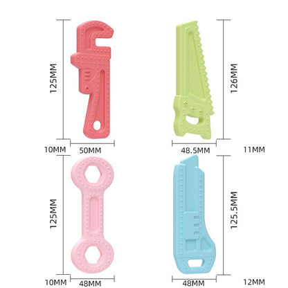 Silicone Tool Set Baby Teething Toy for Infant 5