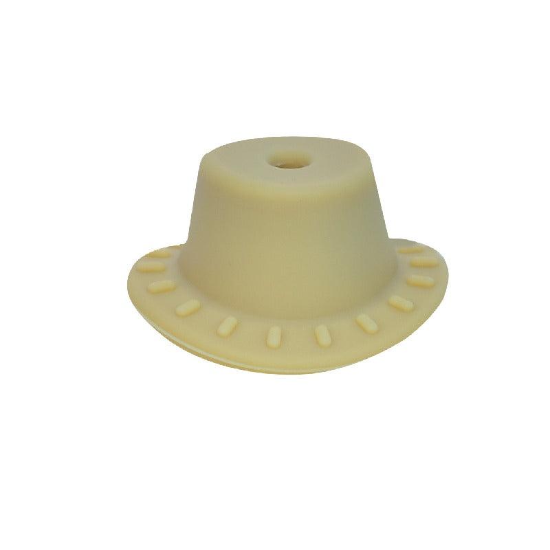 50pcs Silicone Focal Beads Cowboy Hat With Hole Center 11
