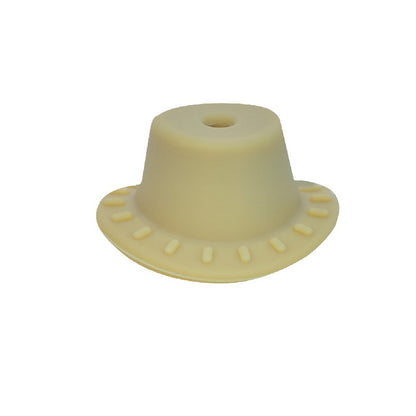 50pcs Silicone Focal Beads Cowboy Hat With Hole Center 11