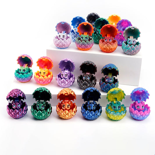 3D Printed Openable Dragon Egg Set Cute Pet Dragon Ornament Gift