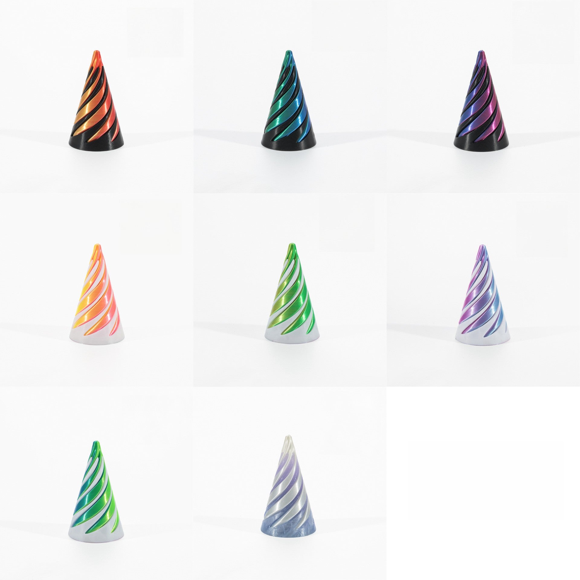 Vortex 3D Printed Fidget Toy Articulated Flexible