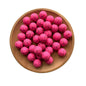 50pcs 15mm Printed Crackle Silicone Beads Colorful Design 6