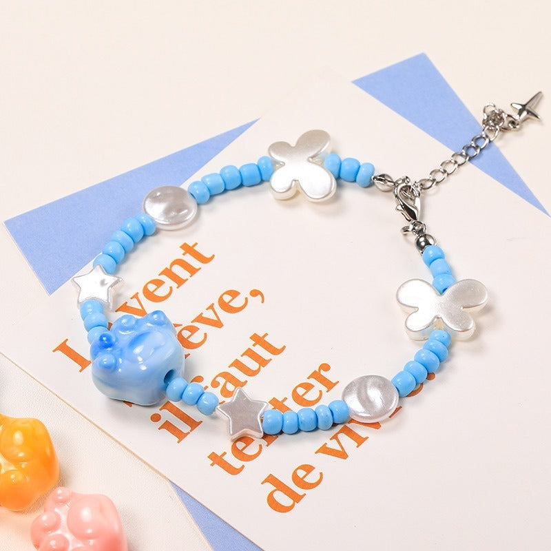 10pcs 18mm Cat Claw Acrylic Beads DIY Bracelet Making 3