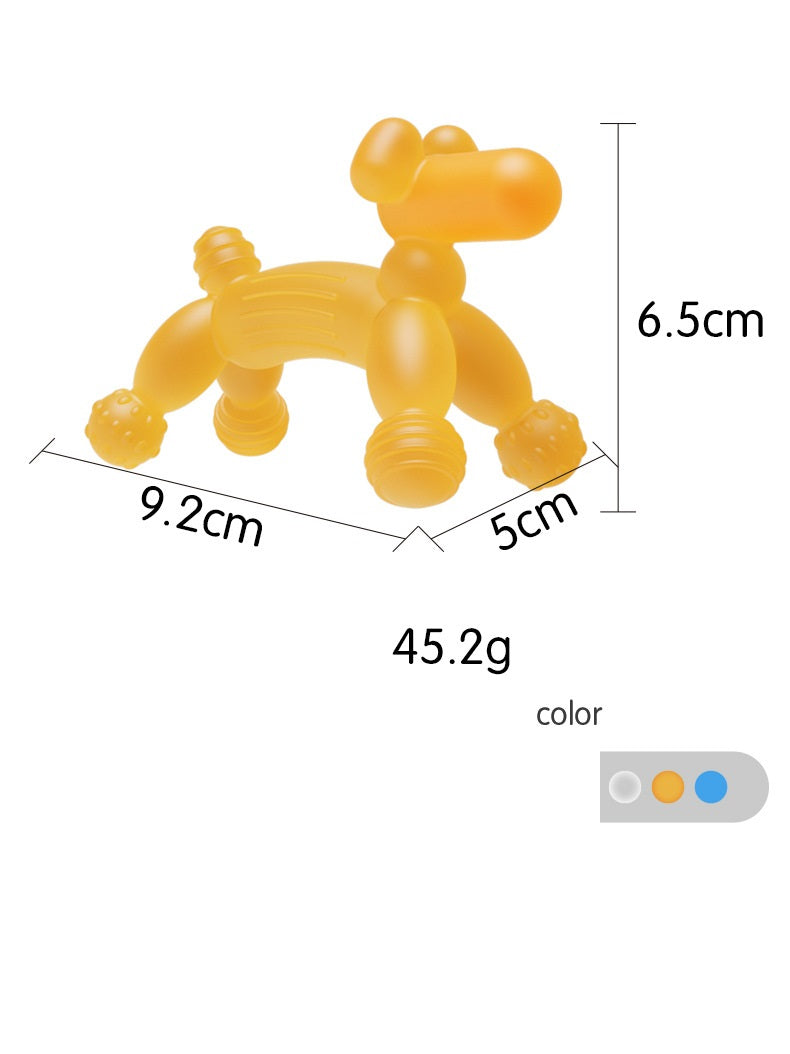 Silicone Baby Teething Toy Balloon Dog Shape for Infant 5